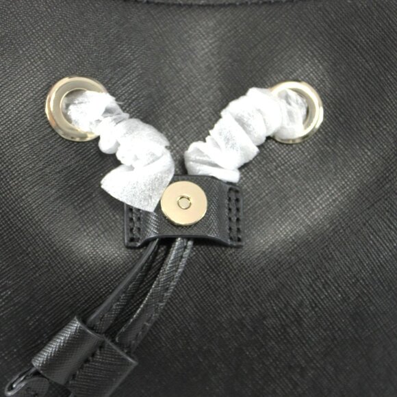 Kate Spade Medium Flap Backpack Black Saffiano Leather NWOT - Picture 9 of 12